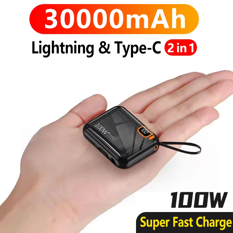 30000mah Portable Power Bank PD100W